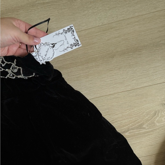 Miss Rosier Sandrine Crystal Embellished Velvet Mini dress - Picture 2 of 3